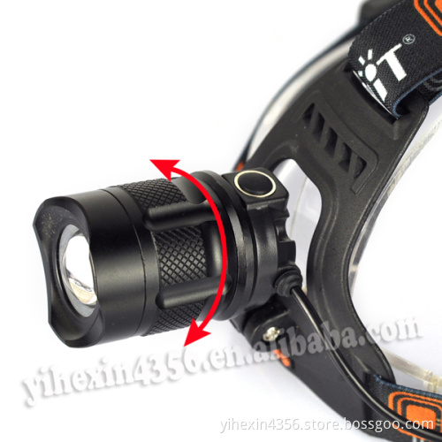 BORUIT RJ-2157 Zoom Adjustable USB Headlamp